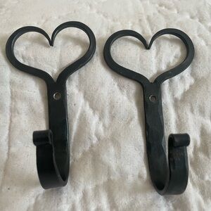 NWOT hand forged wall hooks